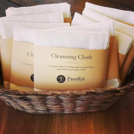 Basket of cleansing cloths