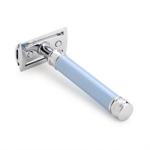 blue safety razor
